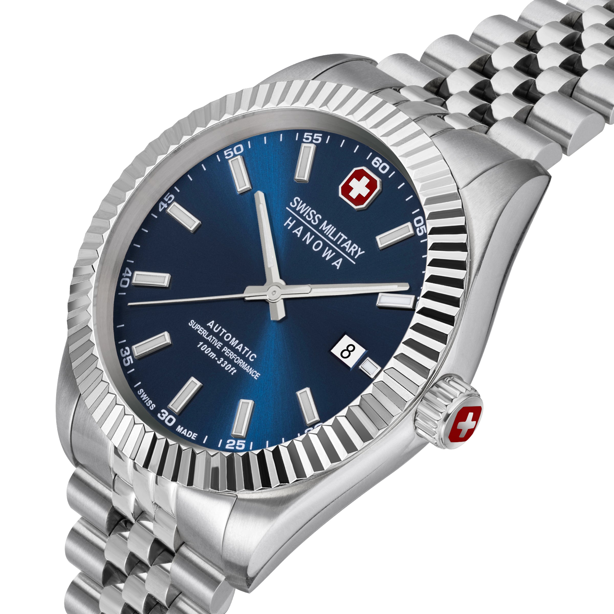SWISS MILITARY HANOWA DILIGENTER BLUE ROUND DIAL ANALOG WATCH FOR Men's SMWGL0002102