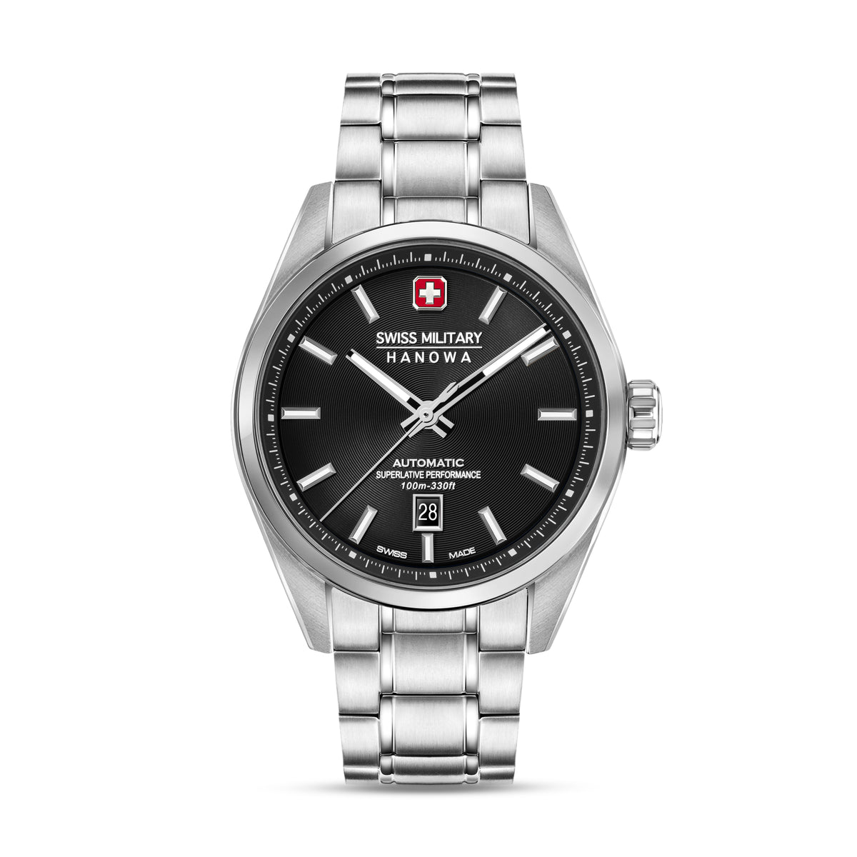 Swiss Military Hanowa SMWGL0006201 MAJESTIC PIONEER - swiss made Round Black Automatic - Watch for men