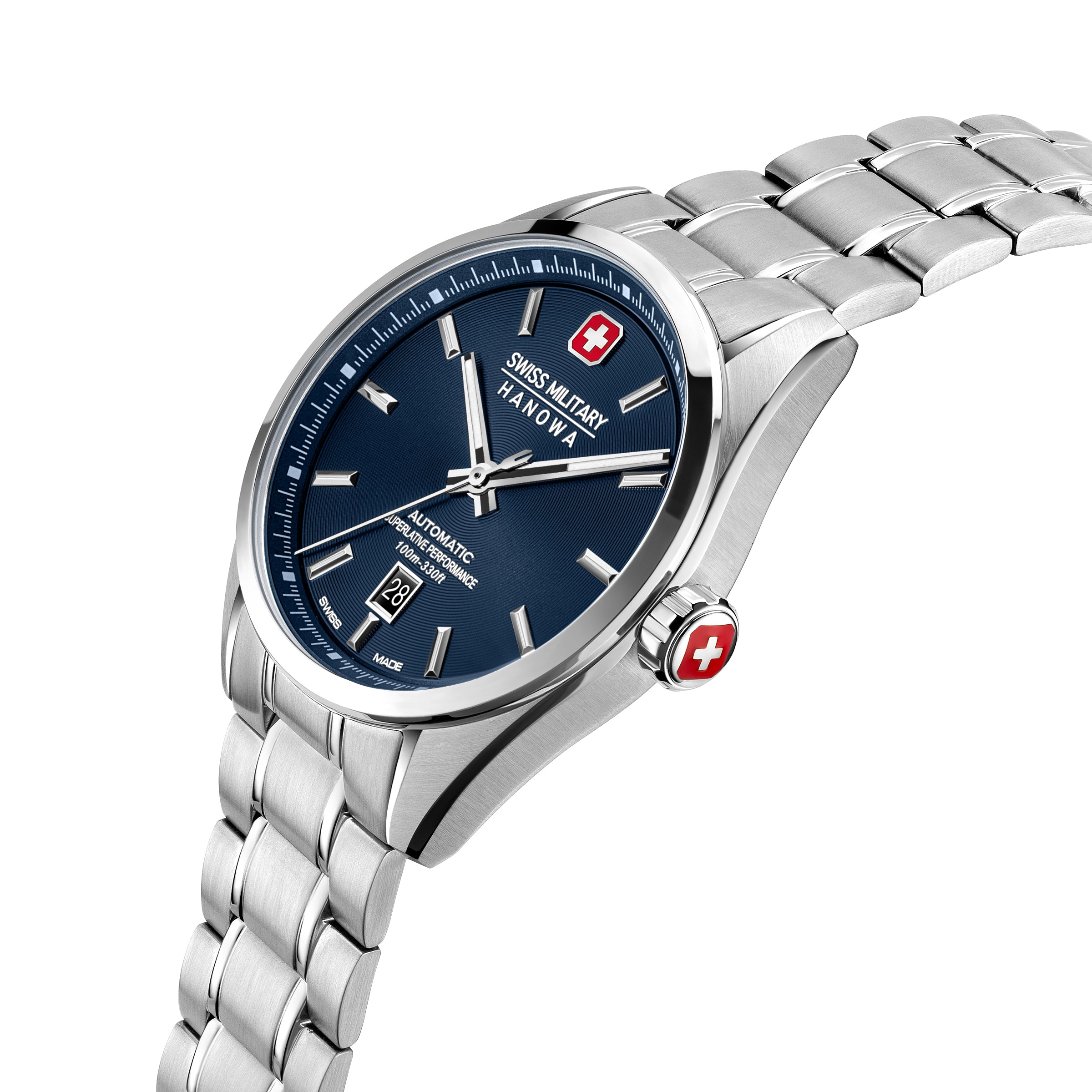 Swiss Military Hanowa SMWGL0006202 MAJESTIC PIONEER - swiss made Round Blue Automatic - Watch for men