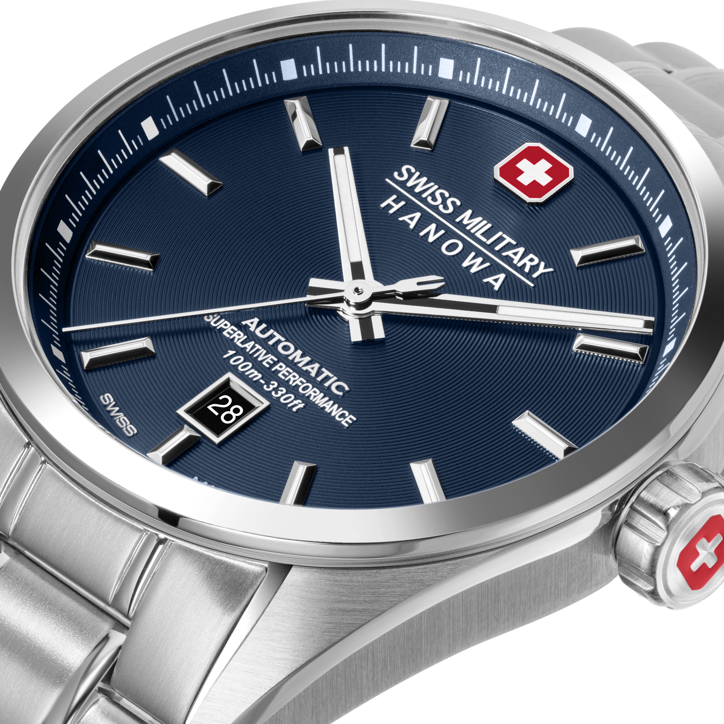 Swiss Military Hanowa SMWGL0006202 MAJESTIC PIONEER - swiss made Round Blue Automatic - Watch for men