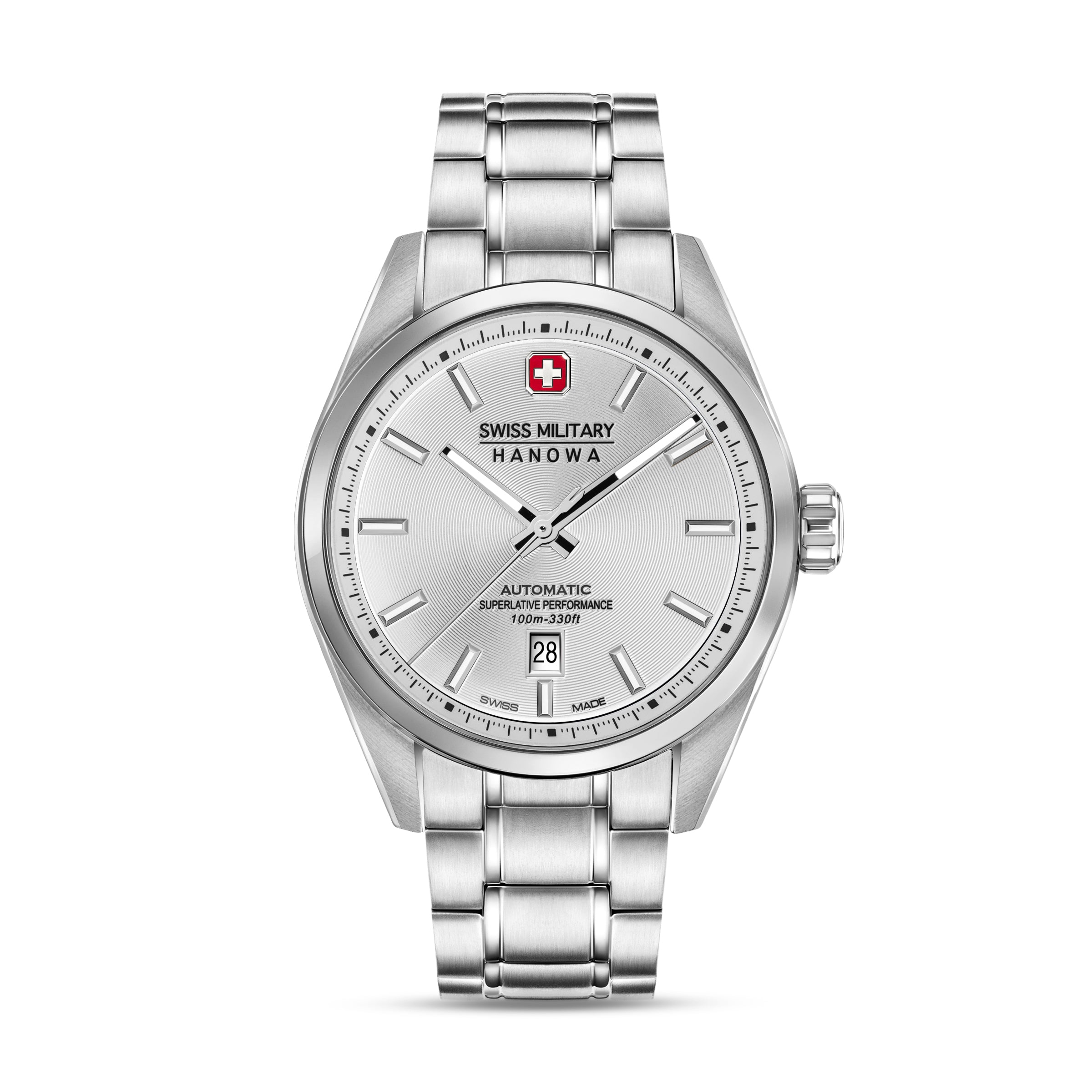 Swiss Military Hanowa SMWGL0006203 MAJESTIC PIONEER - swiss made Round Silver Automatic - Watch for men