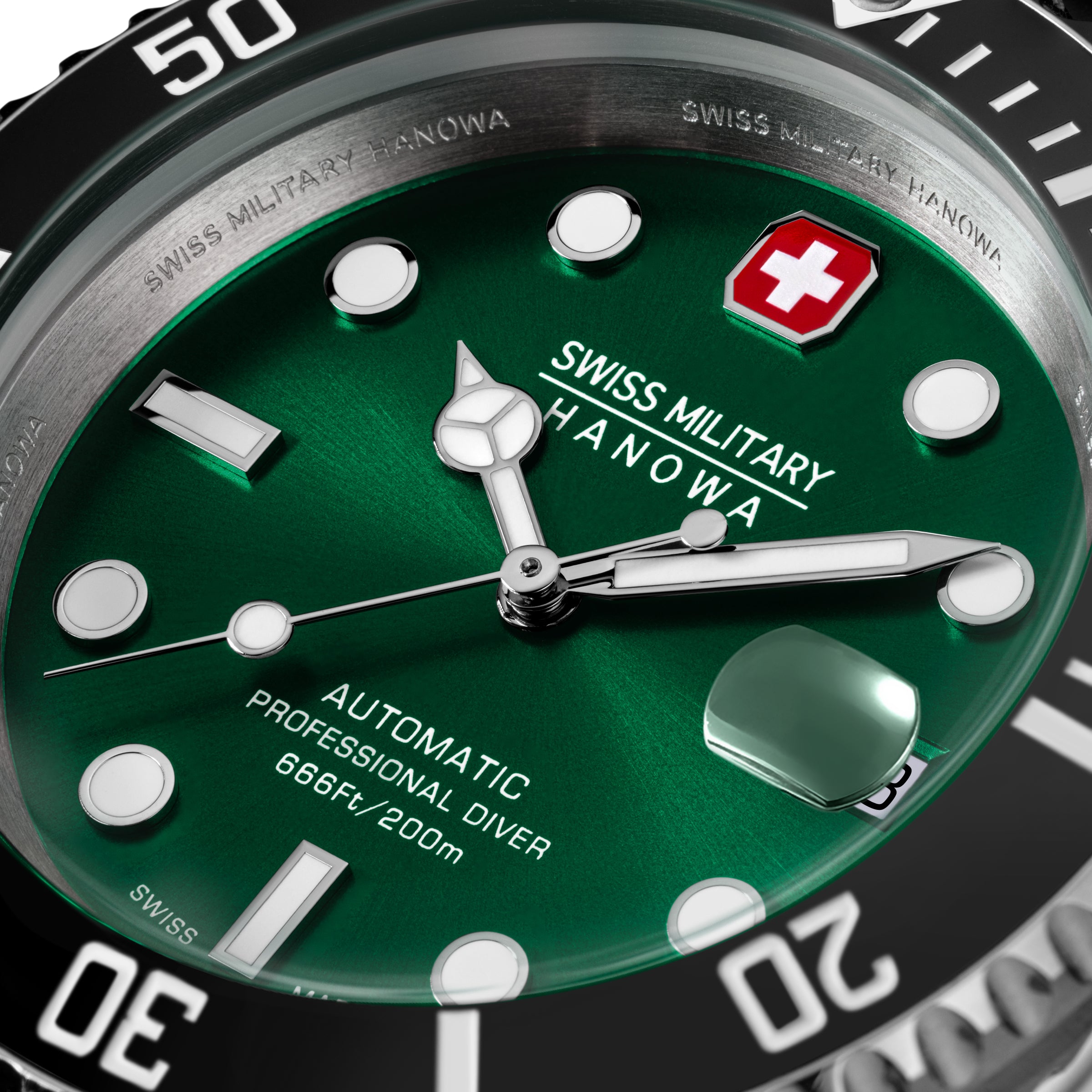Swiss Military Hanowa SMWGL0006302 SEALORD - Swiss Made Round Green Automatic - Watch for men