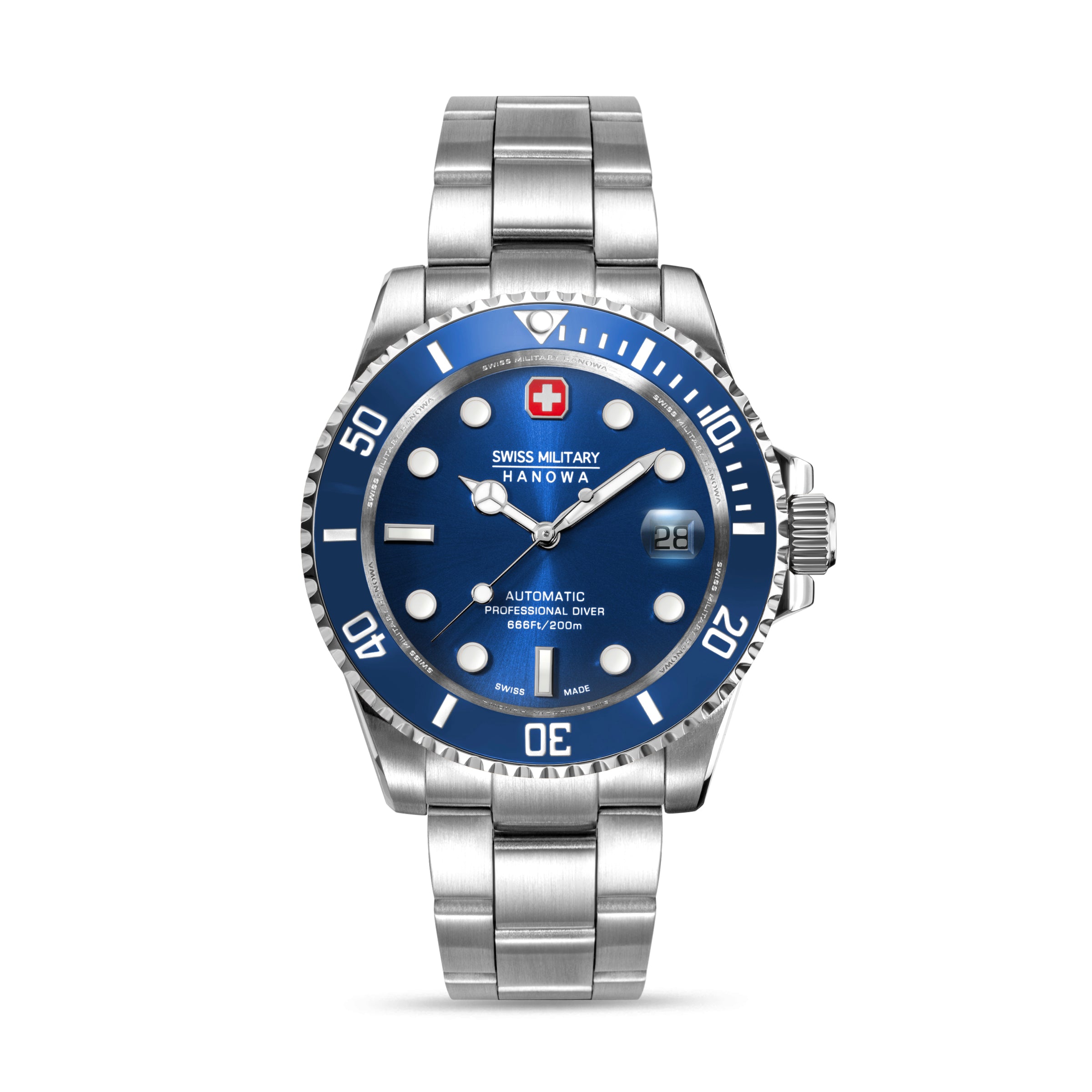 Swiss Military Hanowa SMWGL0006304 SEALORD - Swiss Made Round Blue Automatic - Watch for men