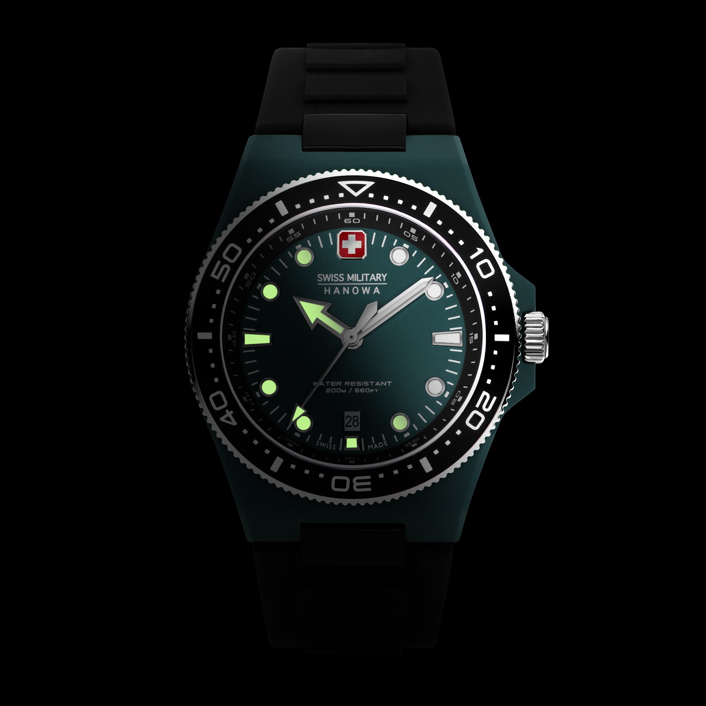 Swiss Military Hanowa SMWGN0001185 - Swiss Made Round Green watch for men