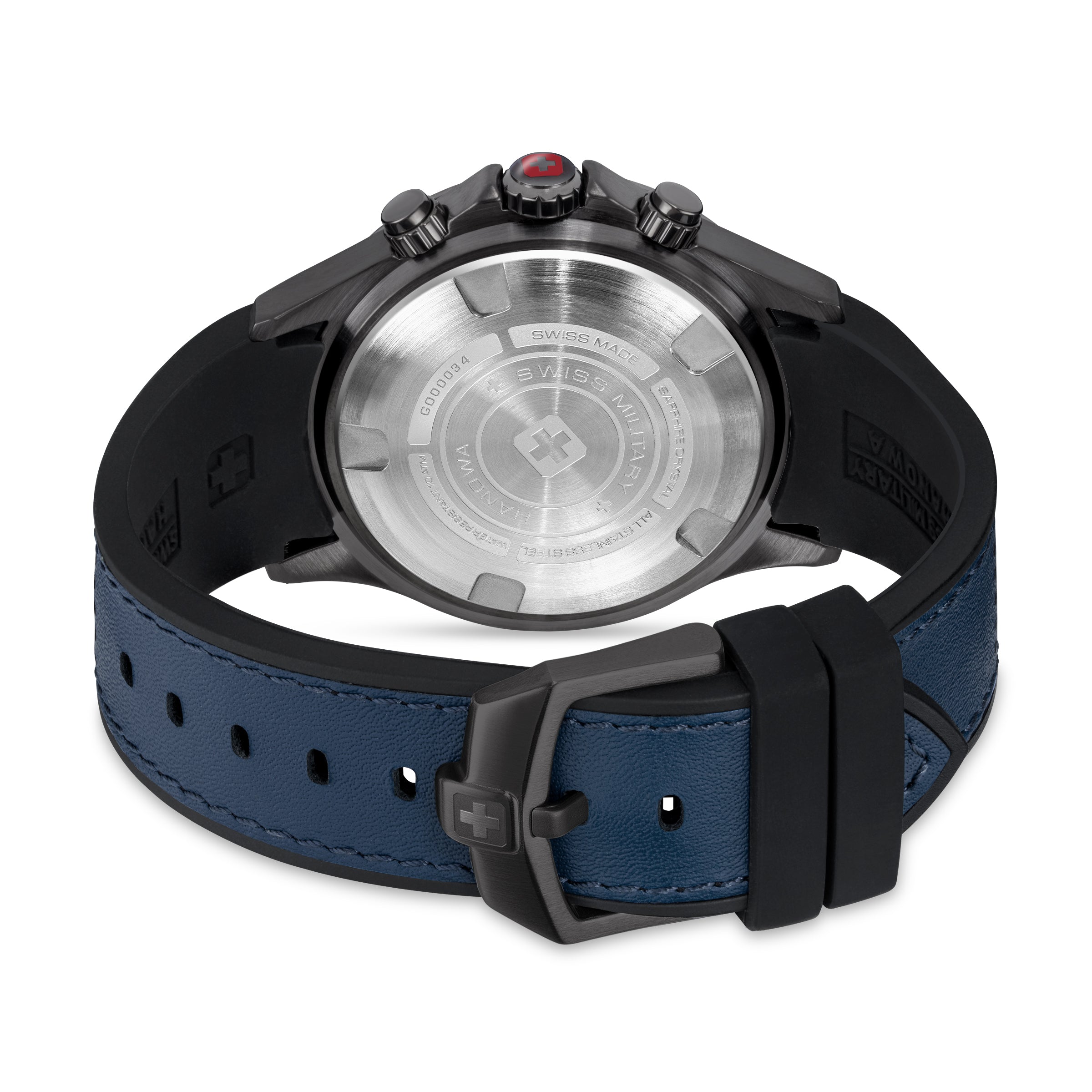 Swiss Military Hanowa SMWGO0003440 - Swiss Made Round Grey Chronograph - Watch for men