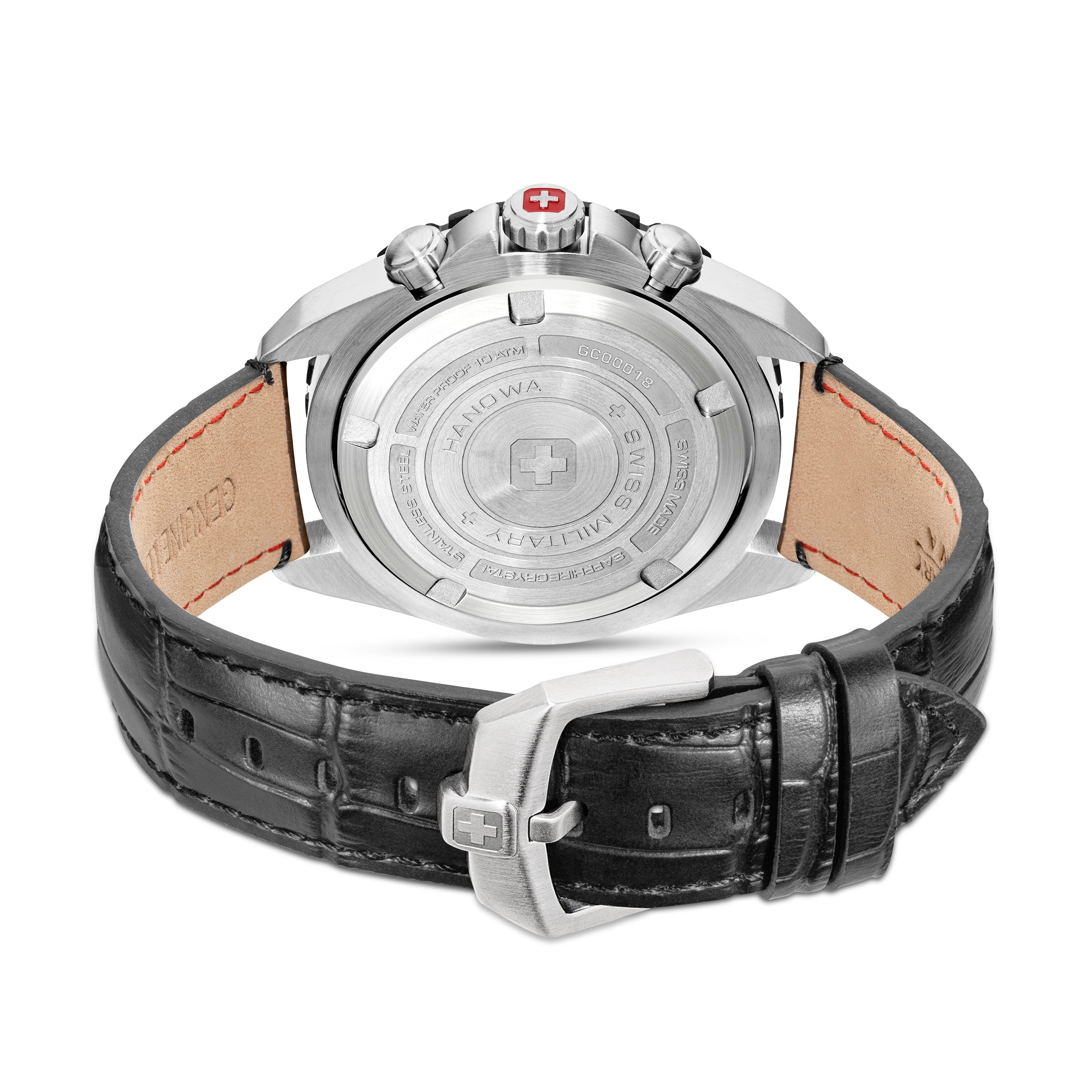 SWISS MILITARY HANOWA STONE MARTEN GREY ROUND DIAL ANALOG WATCH FOR Men's SMWGC0001830