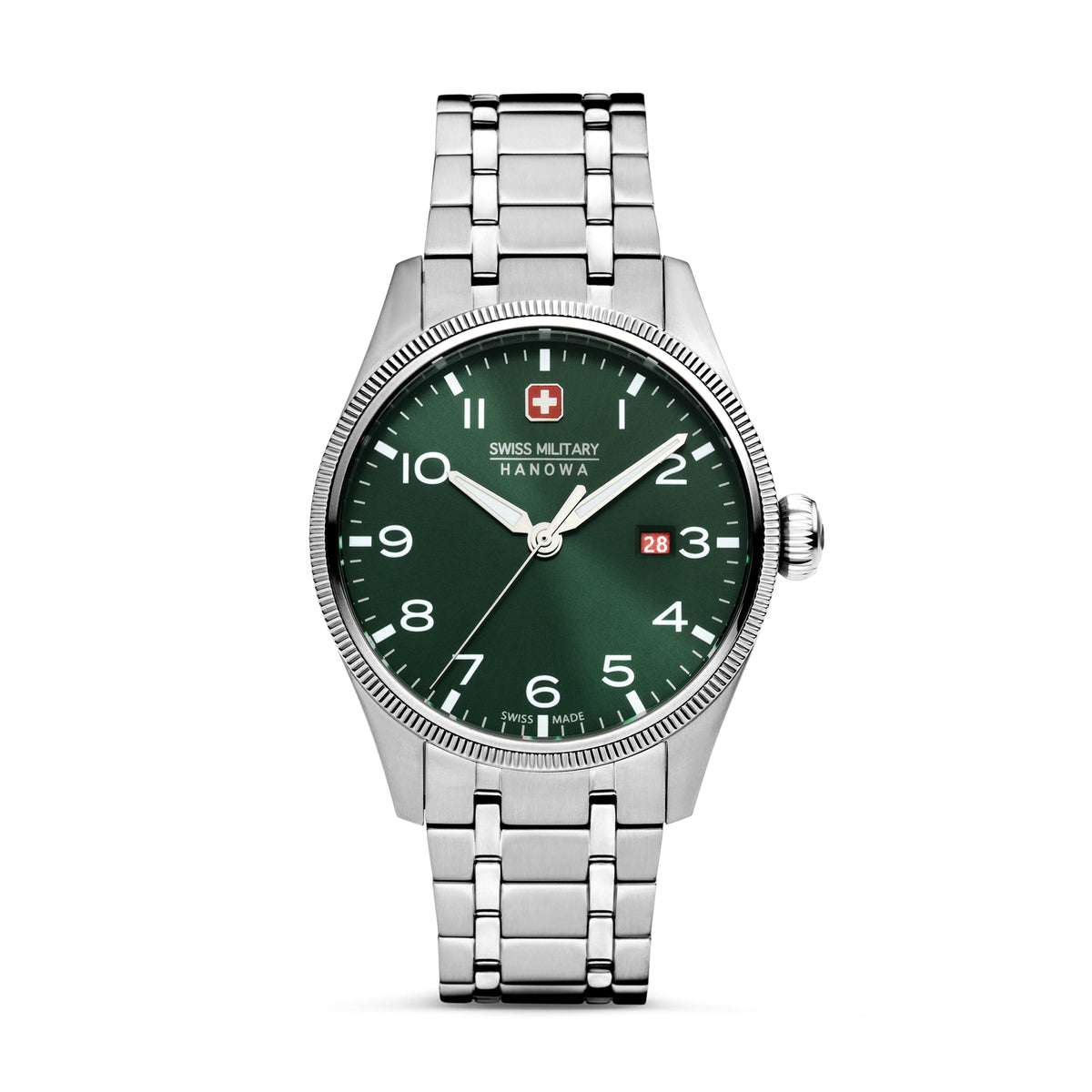 Swiss Military Hanowa Thunderbolt Green Dial Watch for Men - SMWGH0000803