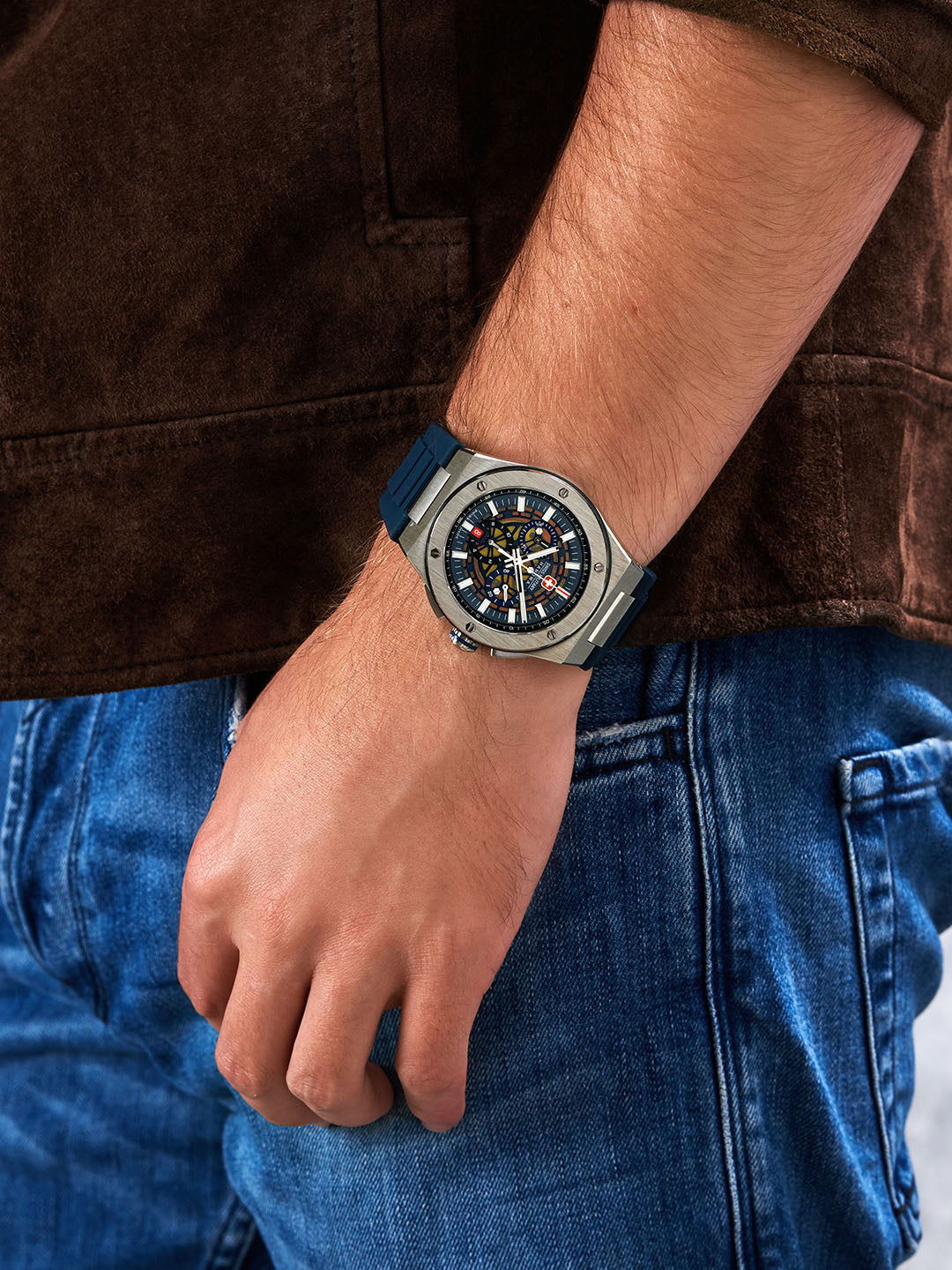 Swiss Military Hanowa SMWGO0000902 - Mission Xfor-02 Swiss Made Blue Watch For Men