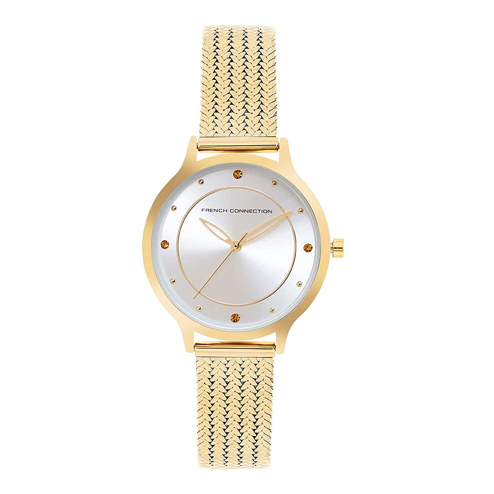 French Connection FCP30G Emalie Silver Dial Womens Analog Watch