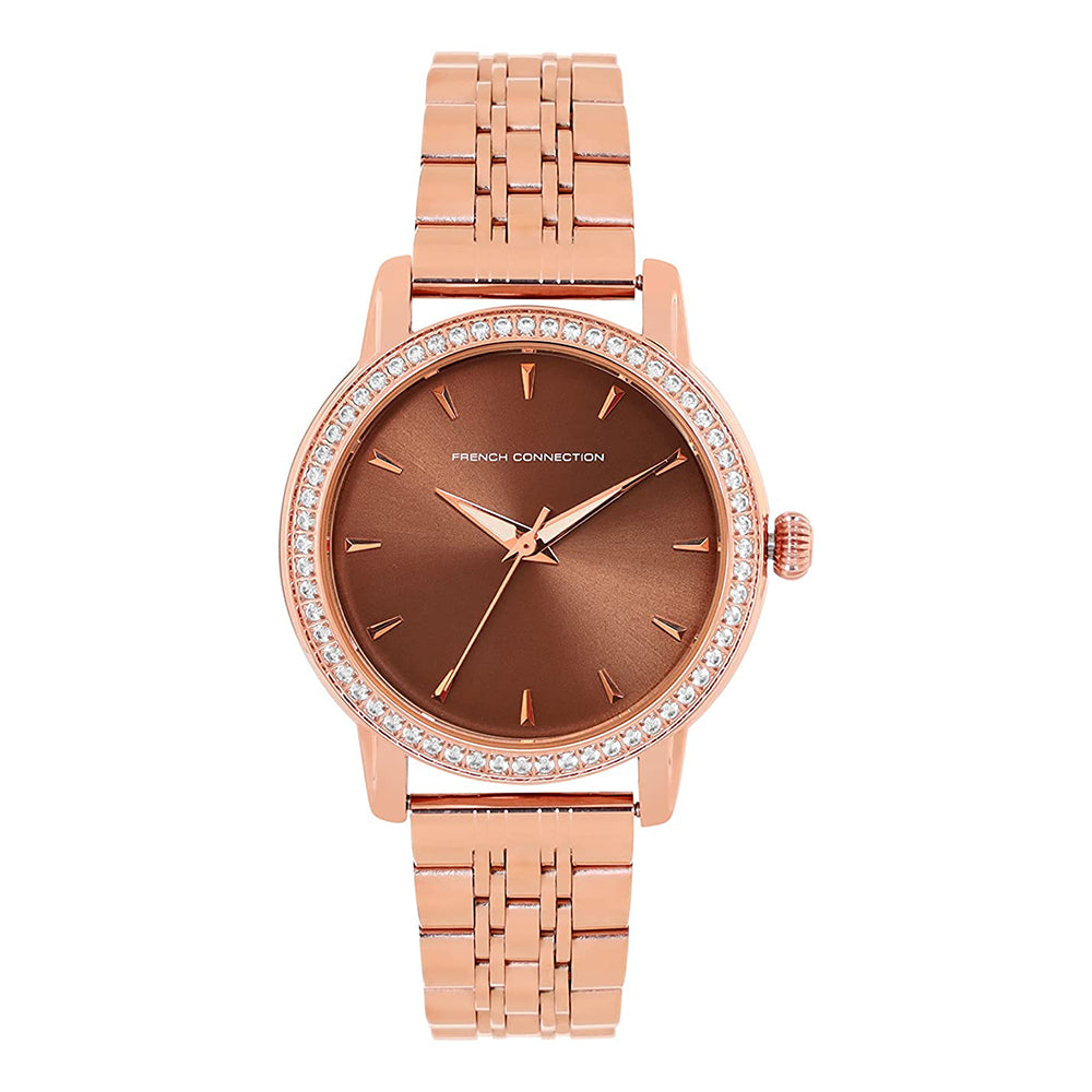French Connection Spring-Summer 2021 Analog Brown Dial Women's Watch-F