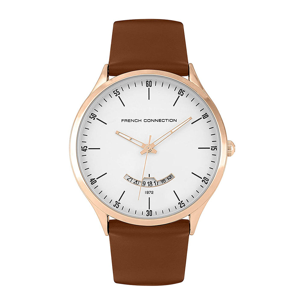 French Connection Analog Silver Dial Men's Watch-FC143T