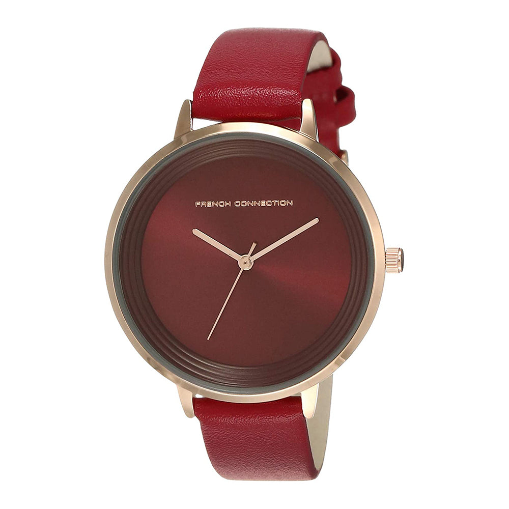 French Connection Analog Red Dial Women's Watch-FCN0001I