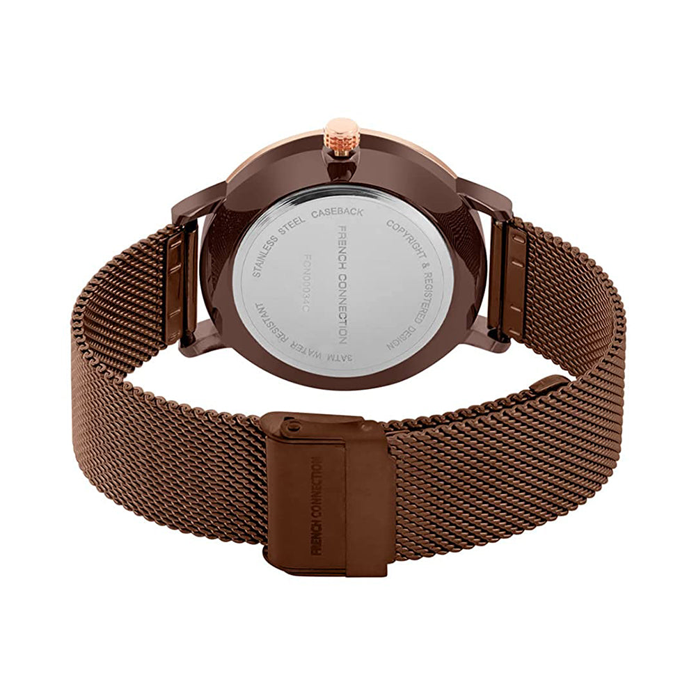 French Connection Analog Brown Dial Men's Watch-FCN00034C