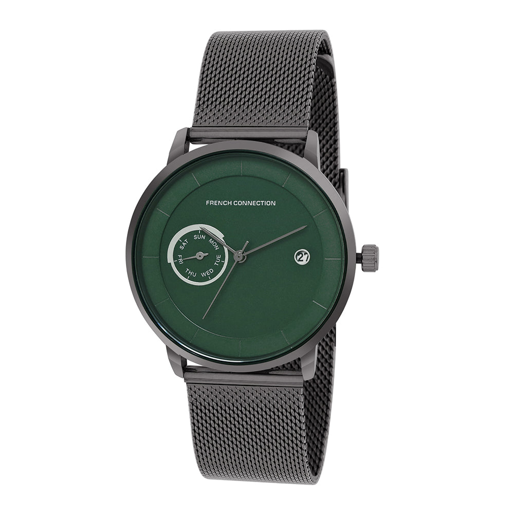 French Connection FCN00025D Picasa Green Dial Men's Analog Watch