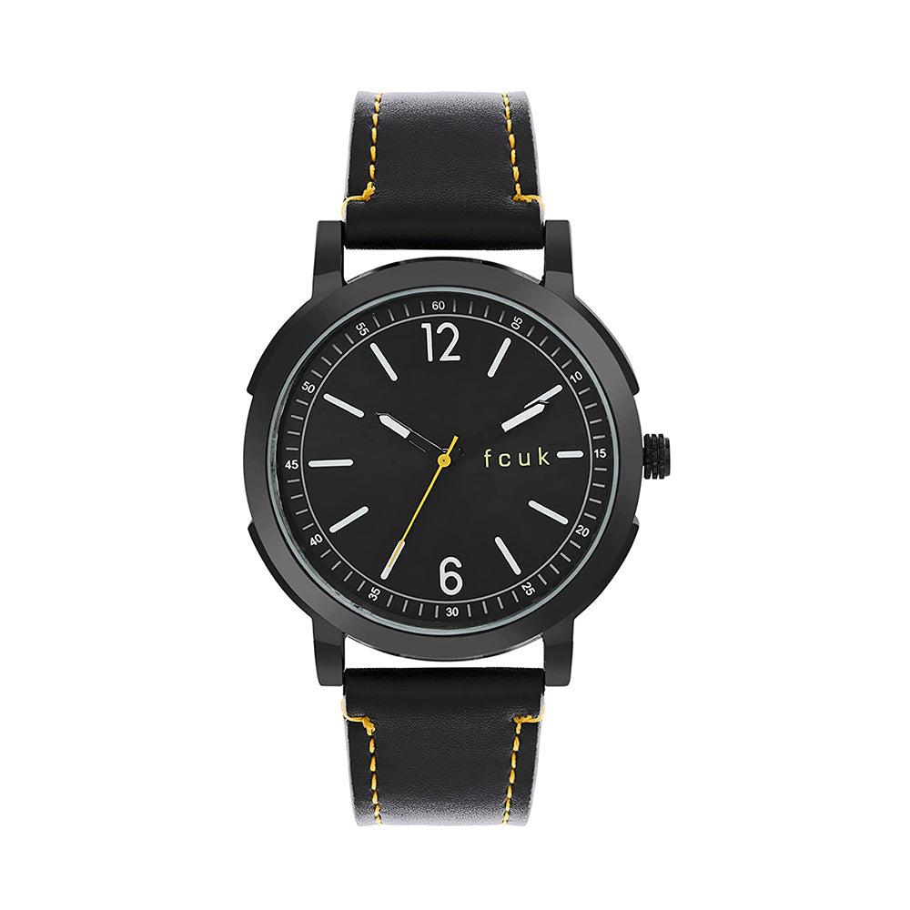 FCUK Analog Black Dial Men's Watch - FK00010A
