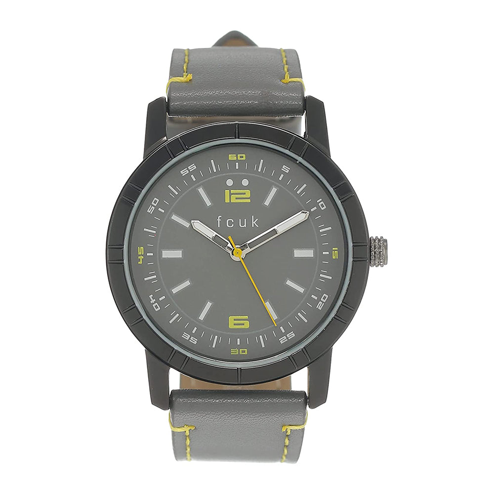 FCUK Analog Grey Dial Men's Watch-FK00012C
