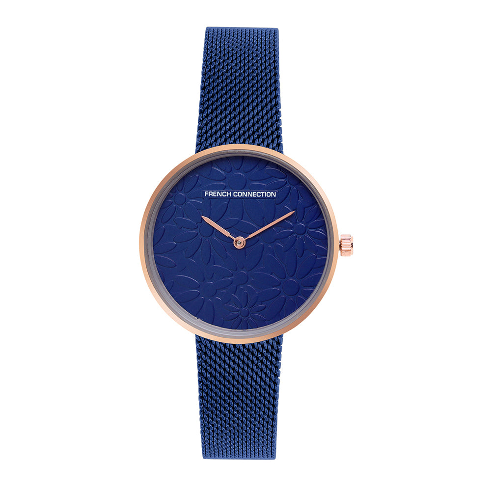 French Connection Analog Blue Dial Women's Watch-FCN00024C