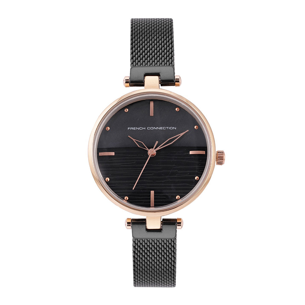 French Connection FCN00030B Cherie Black Dial Women's Analog Watch