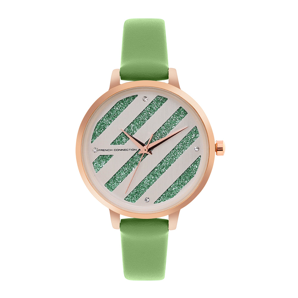 French Connection Analog Green Dial Women's Watch-FCN00022B