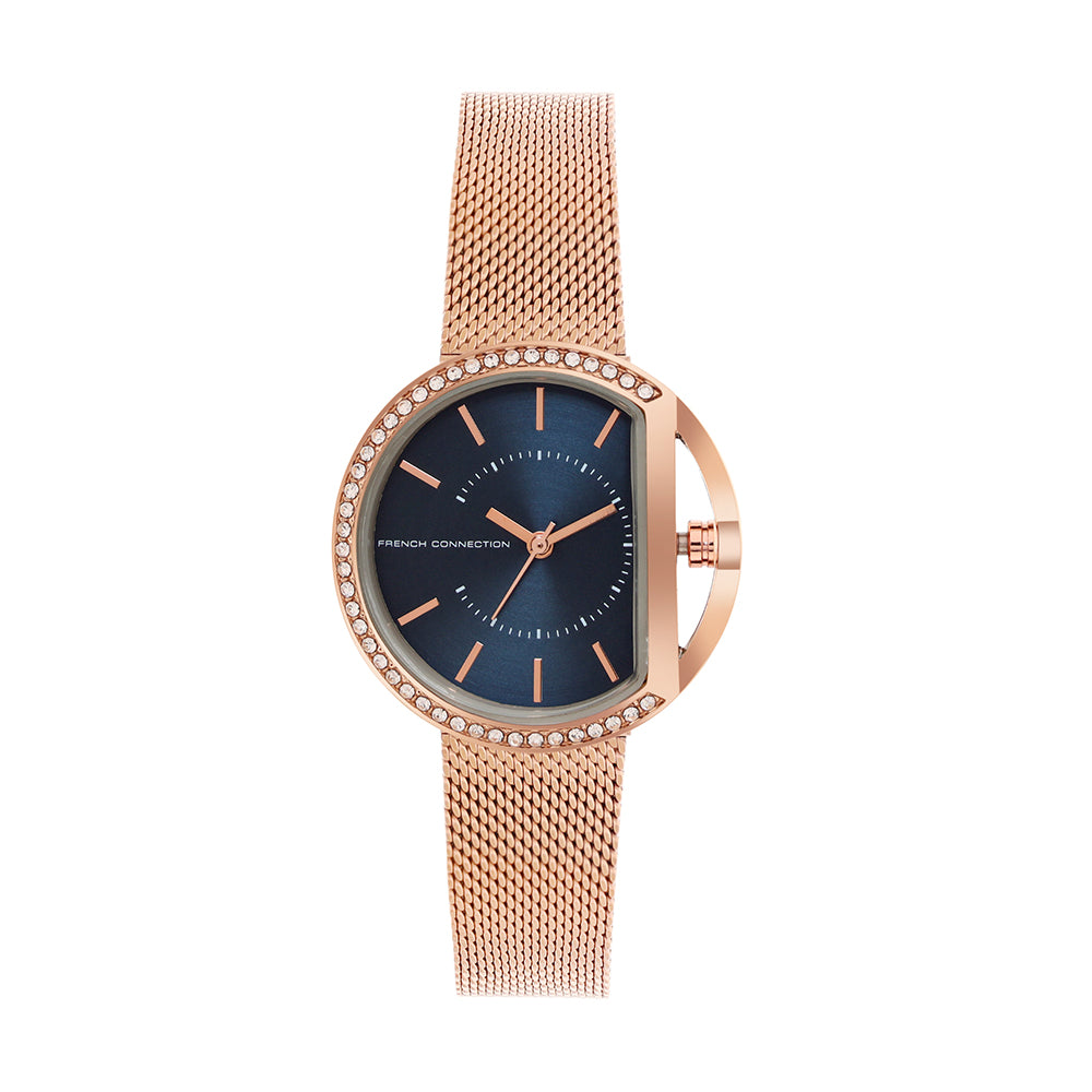 French Connection Analog Blue Dial Women's Watch-FCN00031D