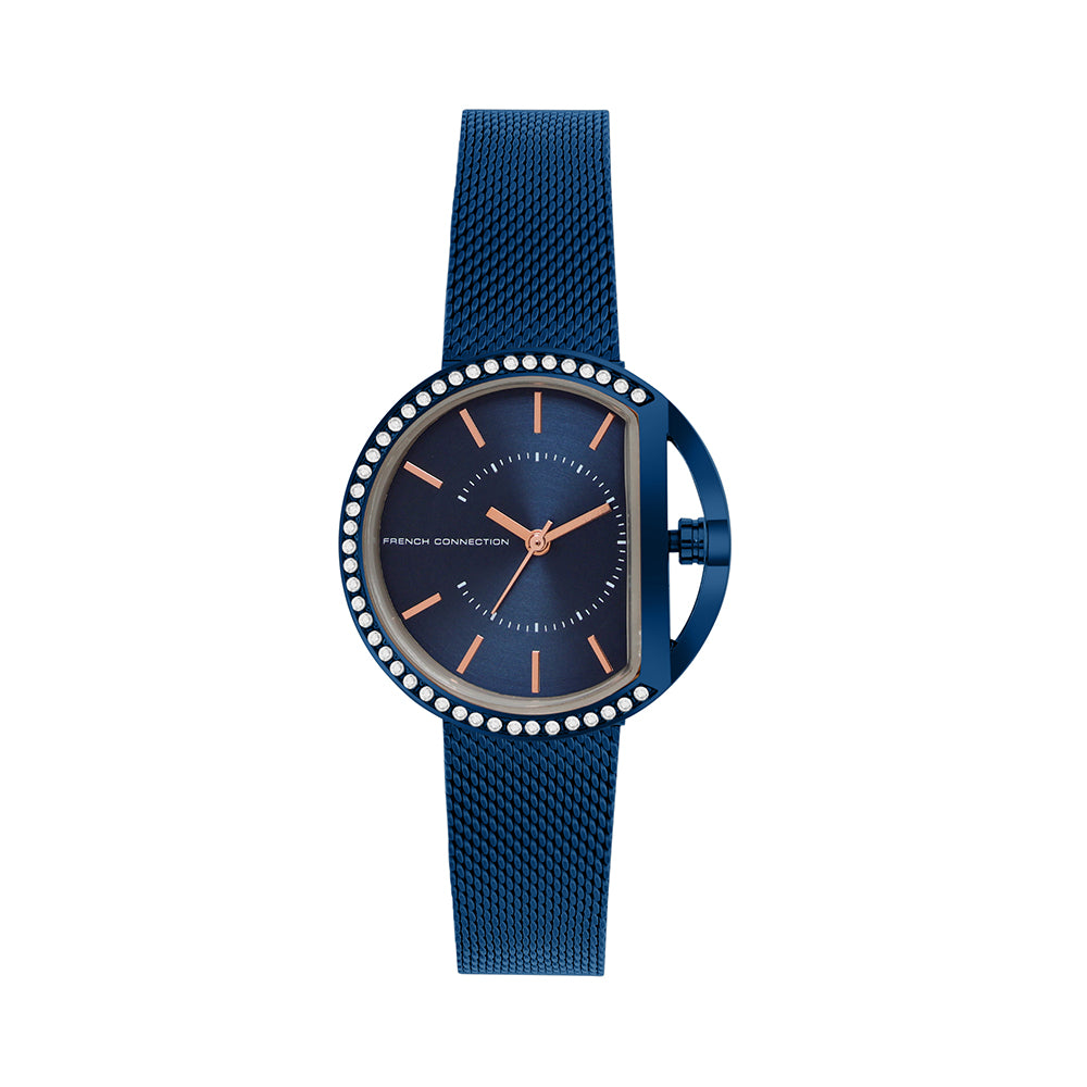 French Connection Analog Blue Dial Women's Watch-FCN00031E