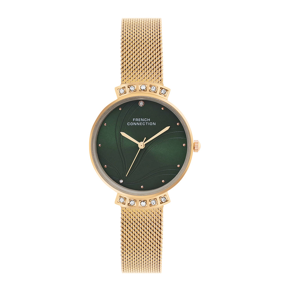 French Connection Analog Green Dial Women's Watch-FCN00032C