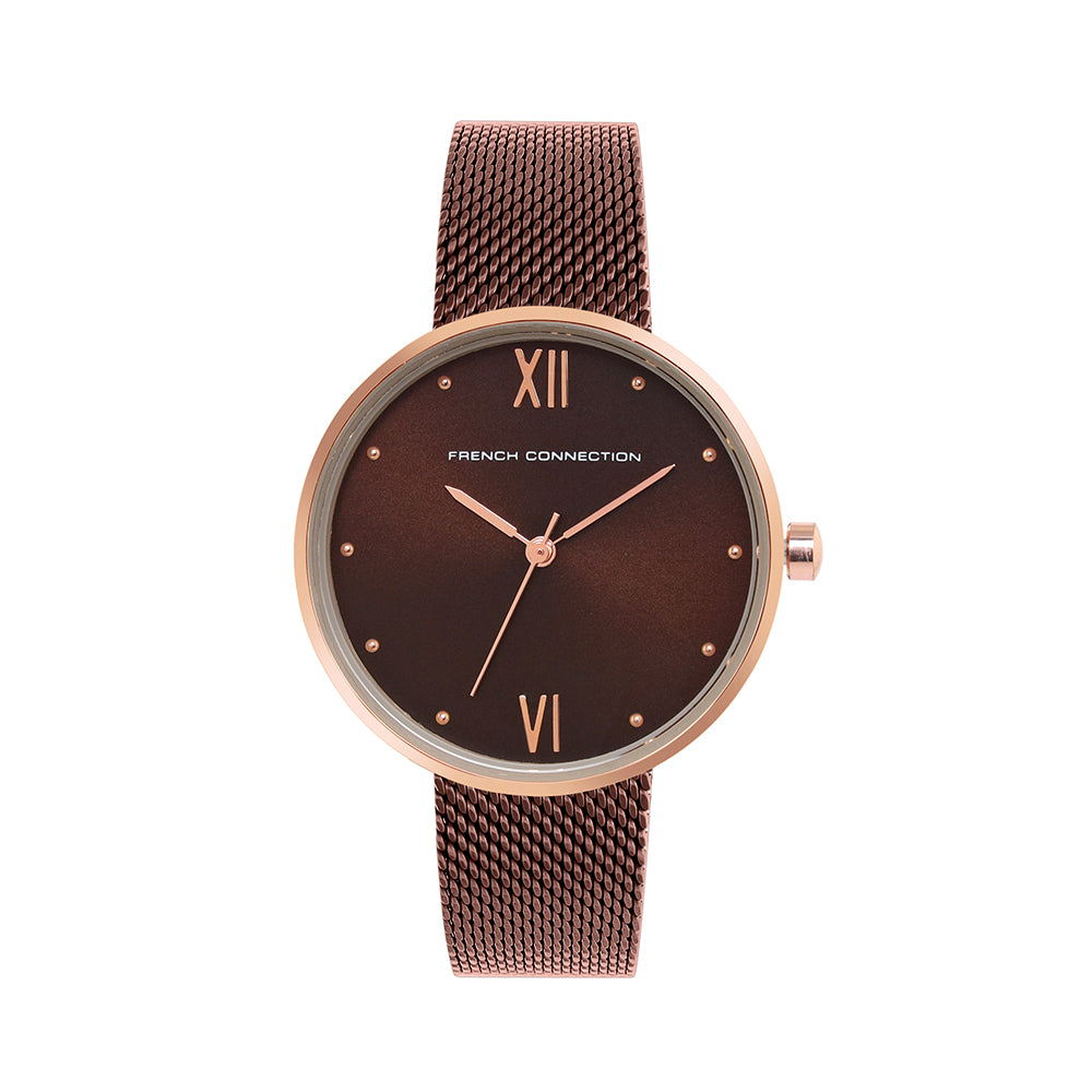 French Connection Analog Brown Dial Women's Watch-FCN00033C