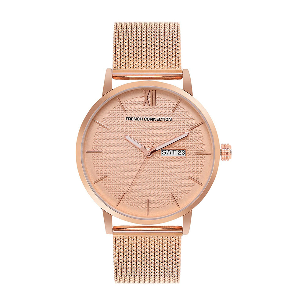 French Connection Analog Rose Gold Dial Men's Watch-FCN00034F