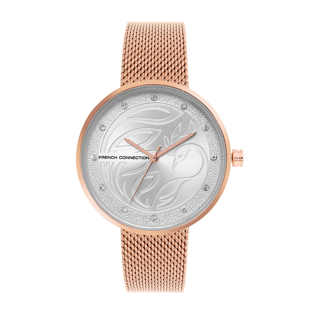 French Connection Analog Silver Dial Women's Watch-FCN00038D
