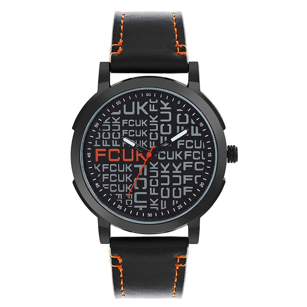 FCUK Analog Black Dial Watch For Men - FK00013C