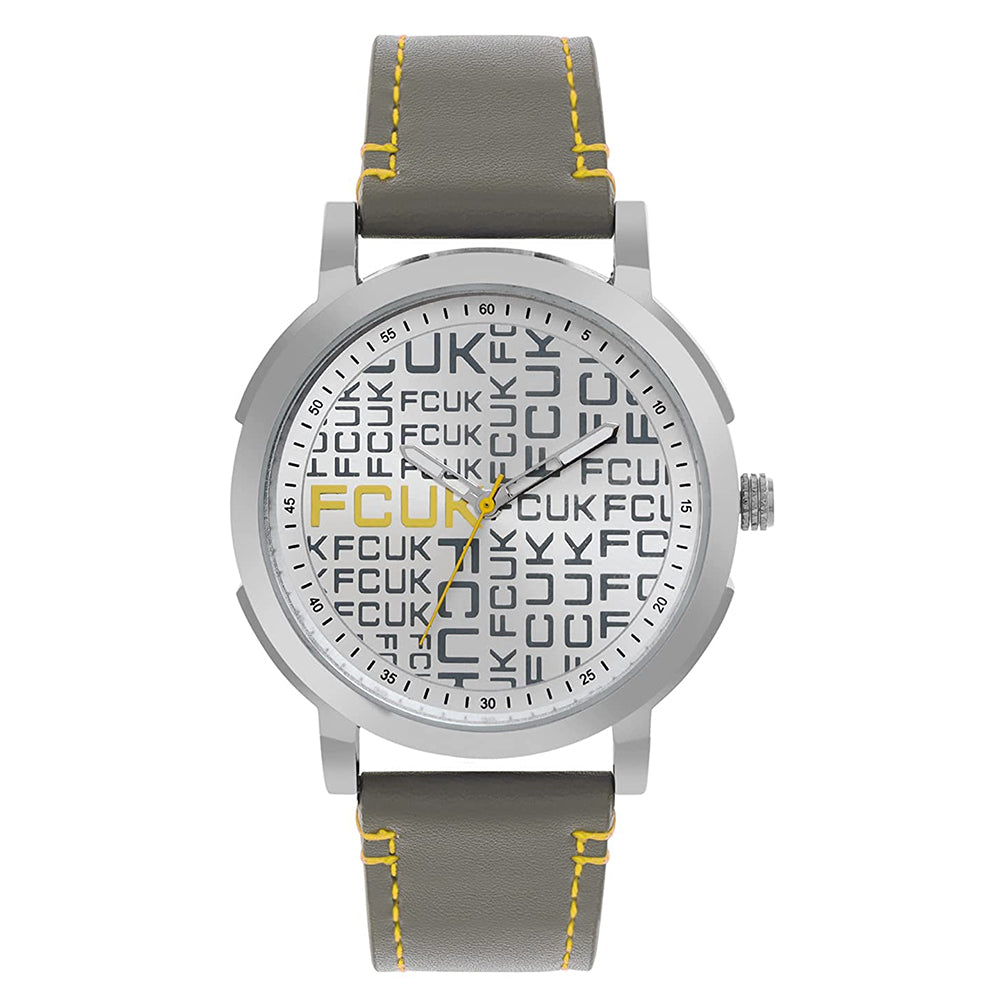 FCUK Analog Silver Dial Men's Watch-FK00013D