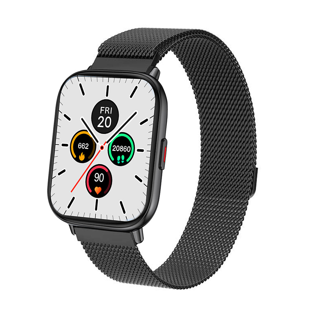 FCUK Fit Pro Full touch Bluetooth Calling Black Smart watch-FCUK009E