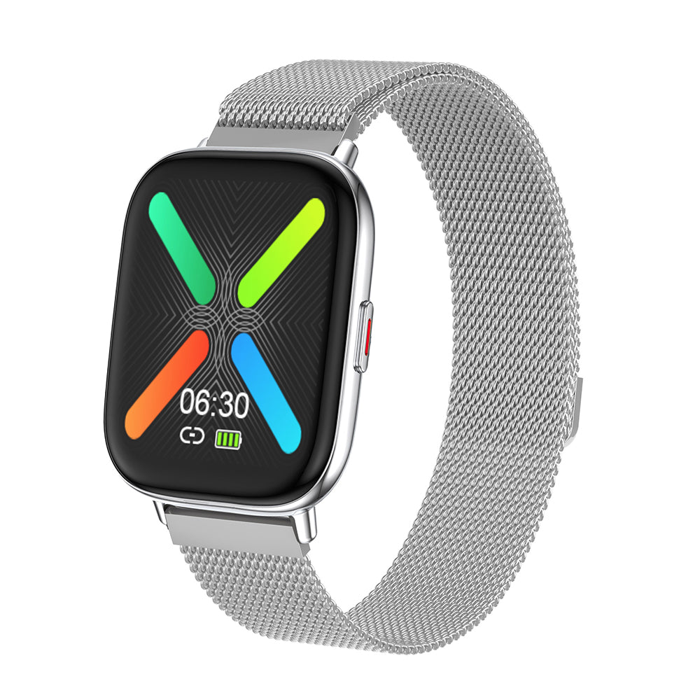 FCUK Fit Pro Full touch Bluetooth Calling Silver Smart watch-FCUK009F