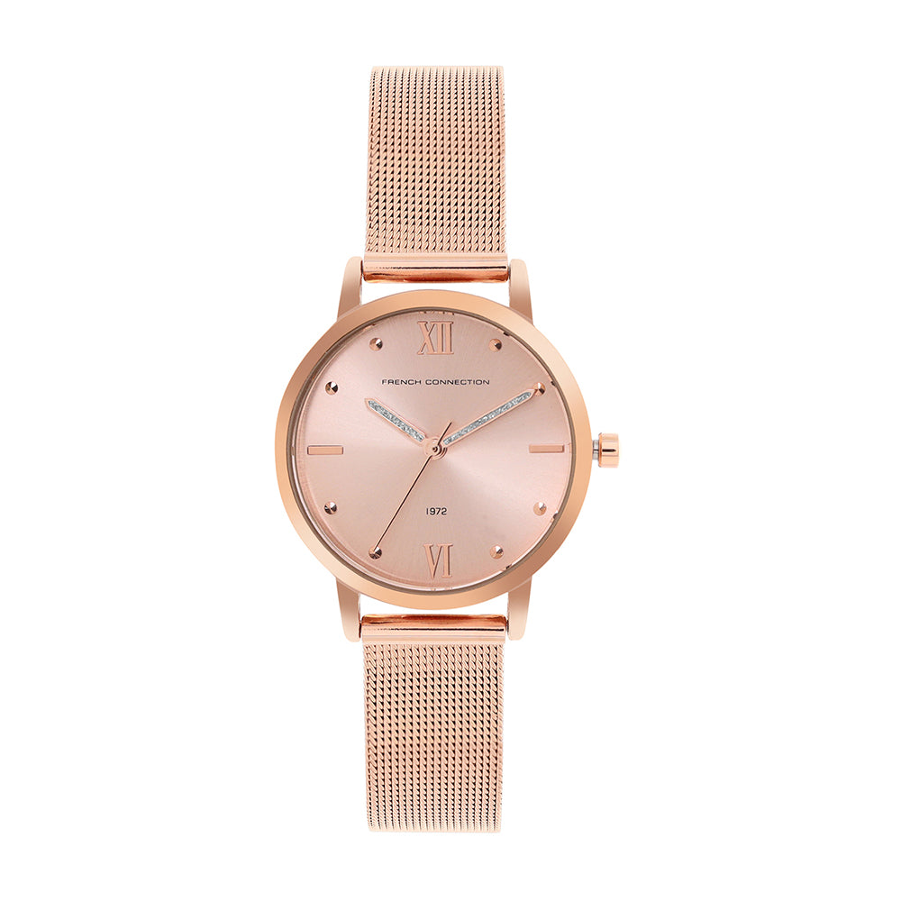 French Connection Analog Rose Gold Women's Watch FCE20R