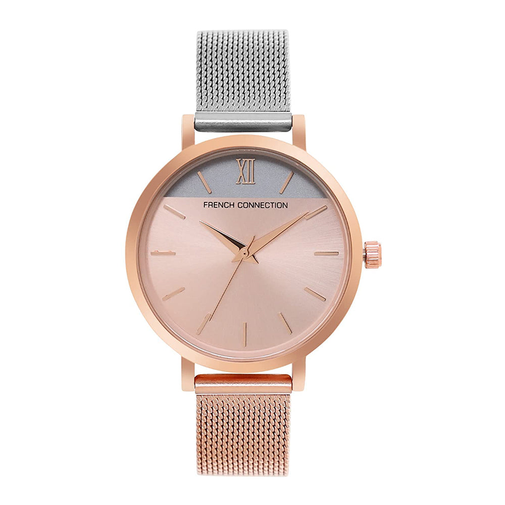 French Connection Analog Rose Gold Dial Women's Watch-FCN00020A