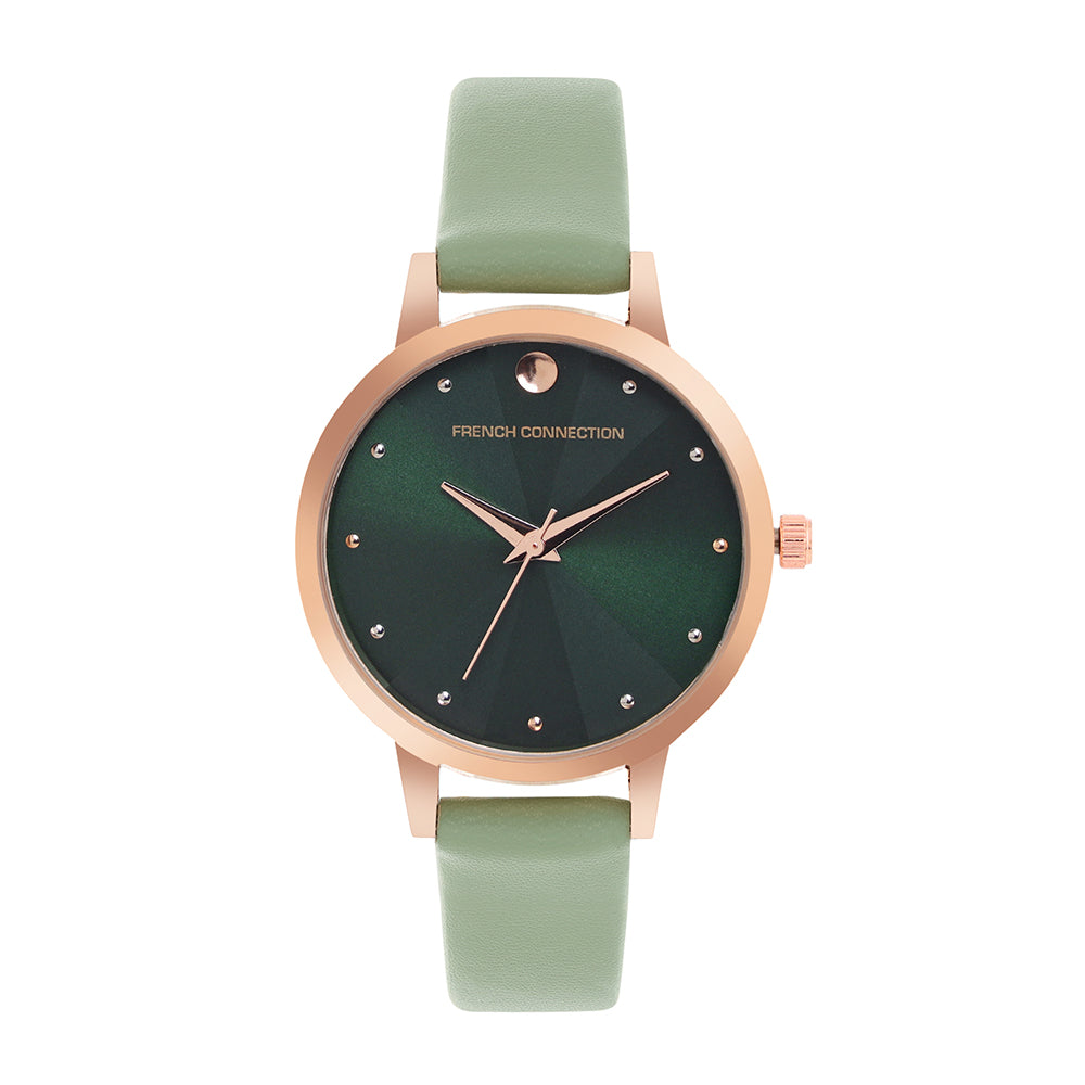 French Connection Analog Green Dial Women's Watch-FCN00017H
