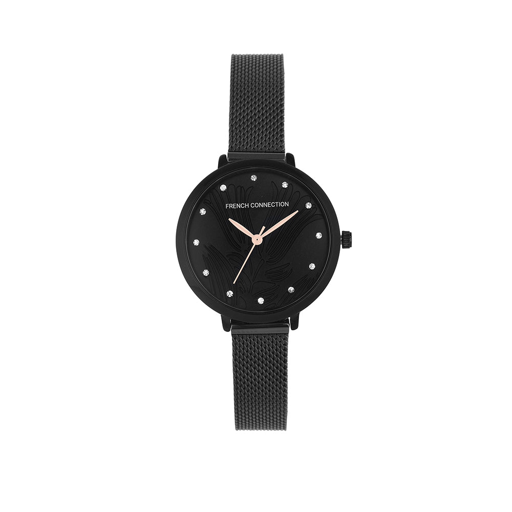French Connection Analog Black Dial Women's Watch-FCL0007B-R