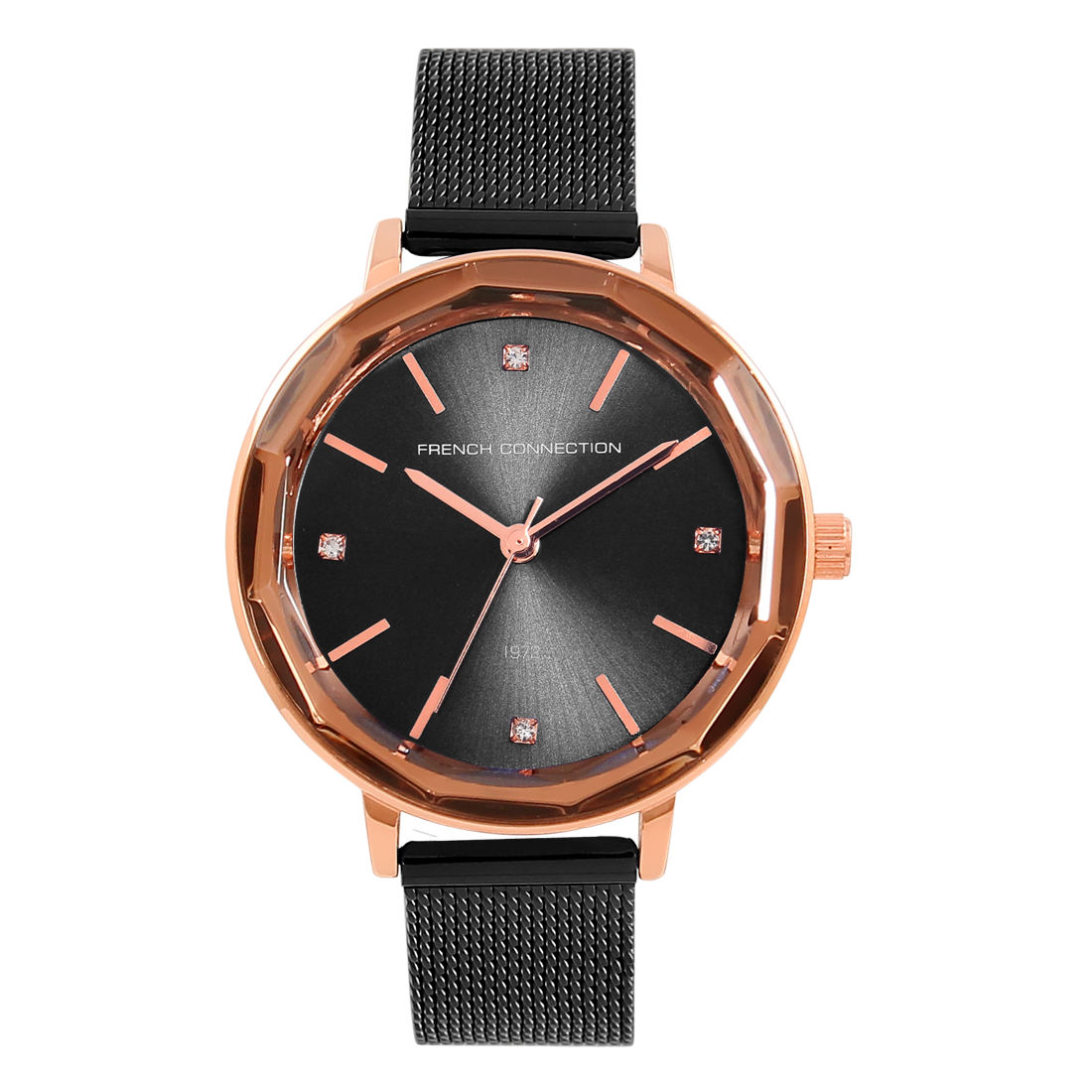 French Connection Analog Black Dial Women's Watch- FC1318RGM-D