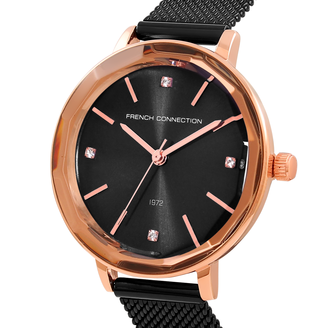 French Connection Analog Black Dial Women's Watch- FC1318RGM-D