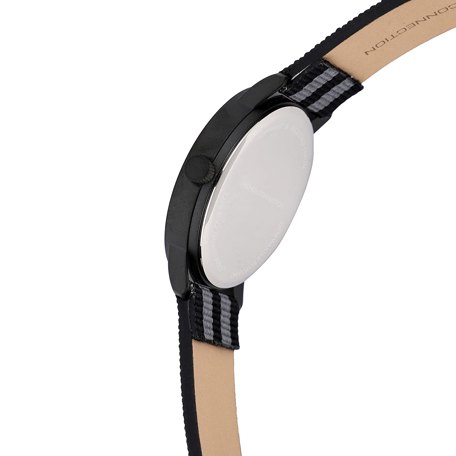 FCUK Analog Black Dial Men's Watch-FK0001C