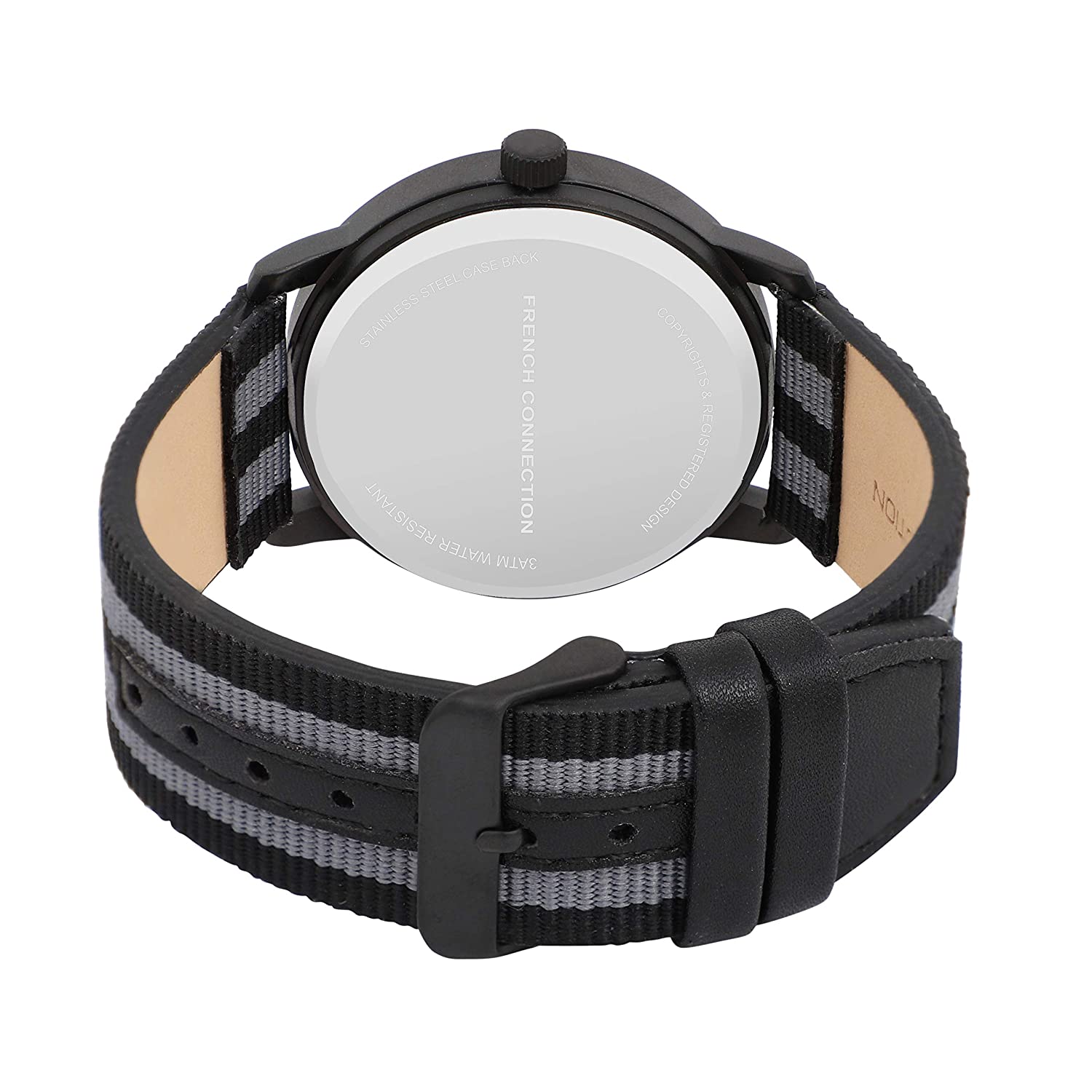 FCUK Analog Black Dial Men's Watch-FK0001C