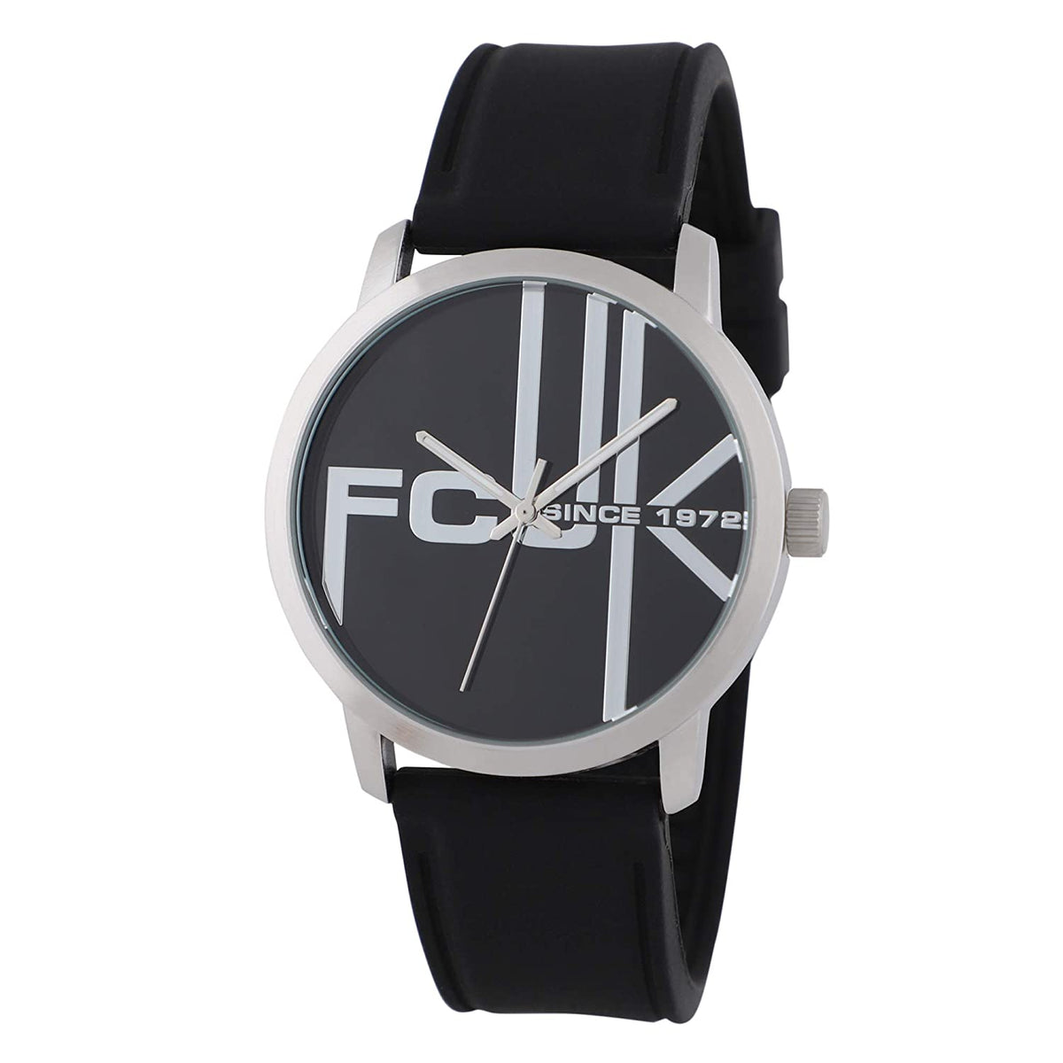 FCUK Analog Black Dial Men's Watch-FK0002A
