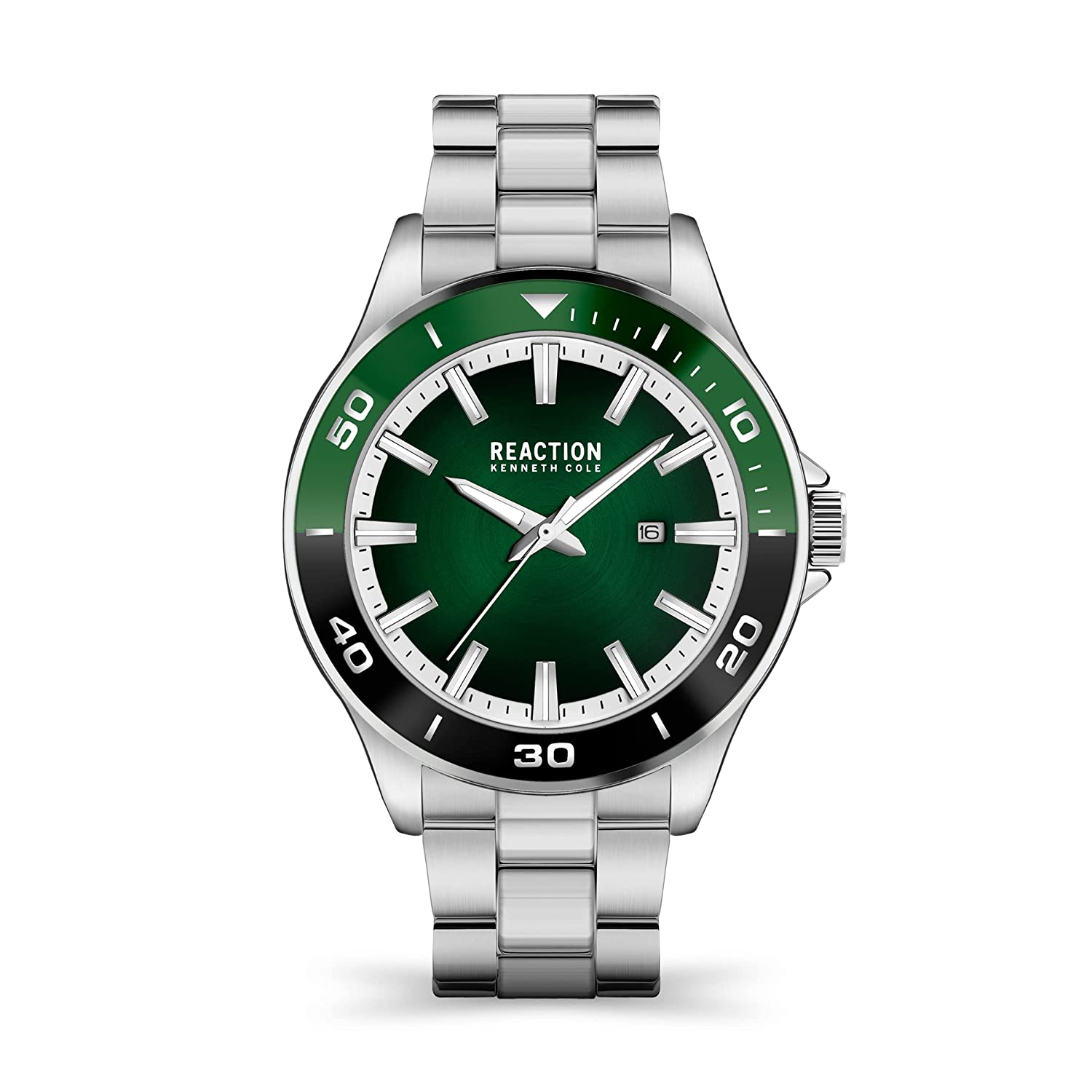 Kenneth Cole Reaction 3 Hands Men Stainless Steel Bracelet Rio KRWGH2193703