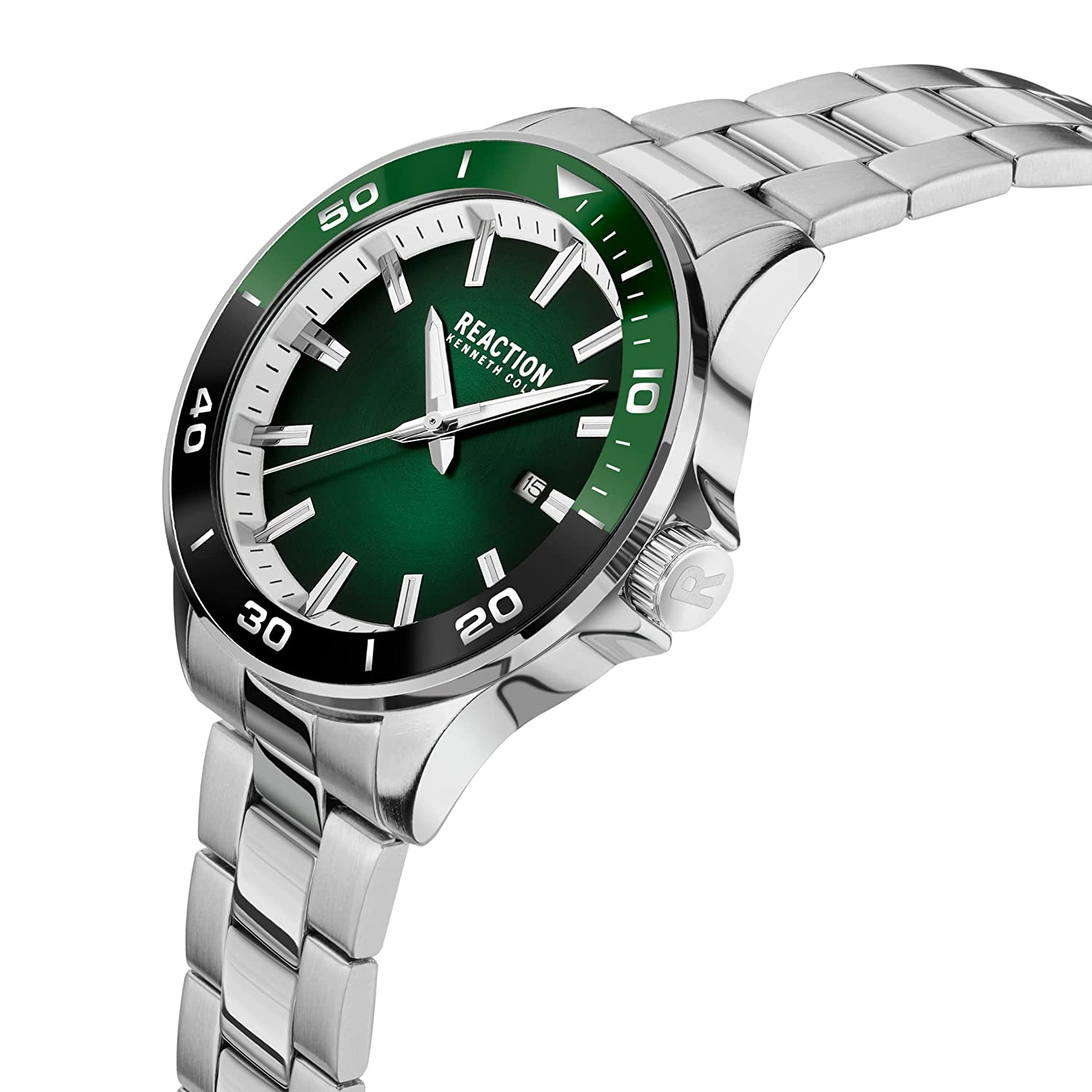 Kenneth Cole Reaction 3 Hands Men Stainless Steel Bracelet Rio KRWGH2193703