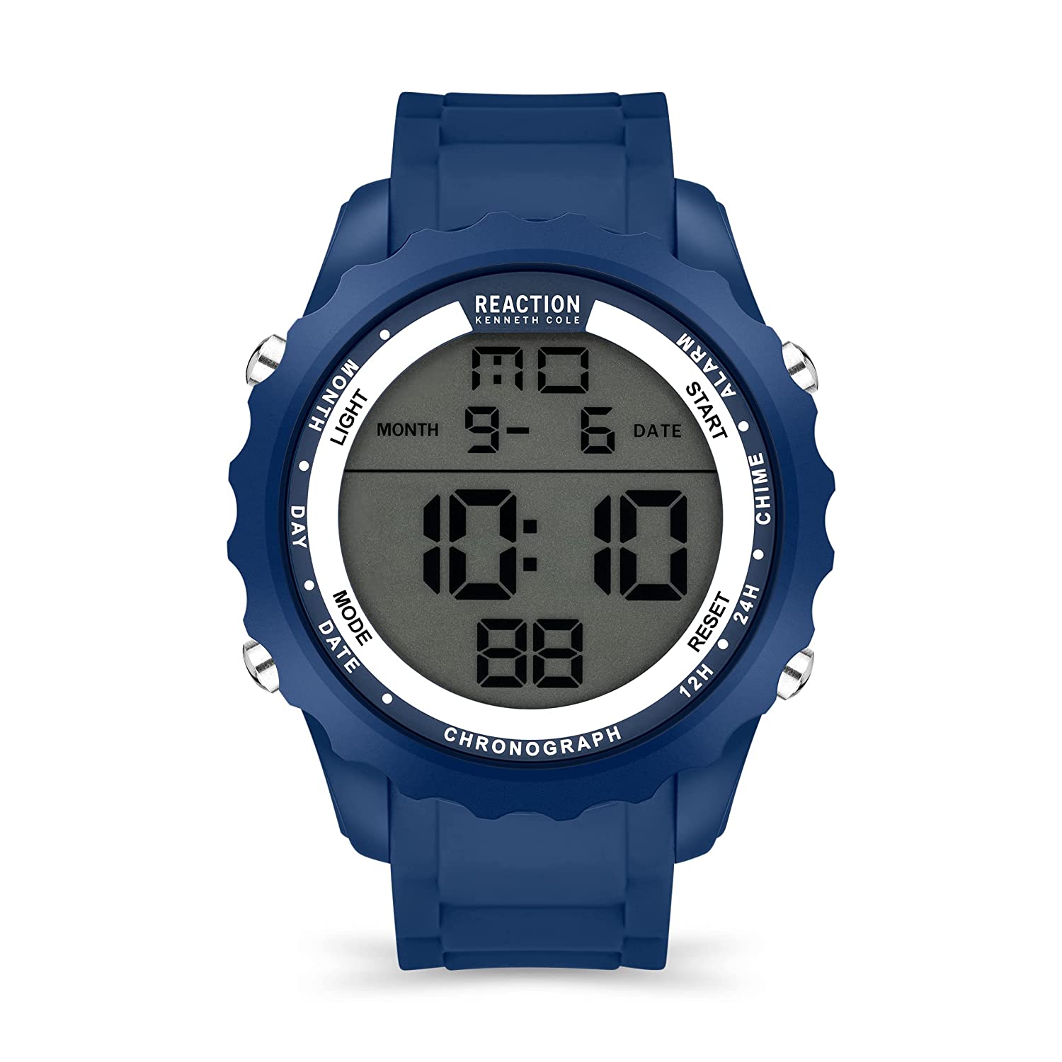 Kenneth Cole Reaction Digital Men Blue Silicon Strap Hugh KRWGP2191402