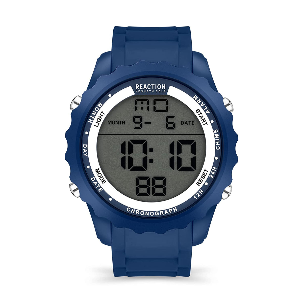 Kenneth Cole Reaction Digital Men Blue Silicon Strap Hugh KRWGP2191402
