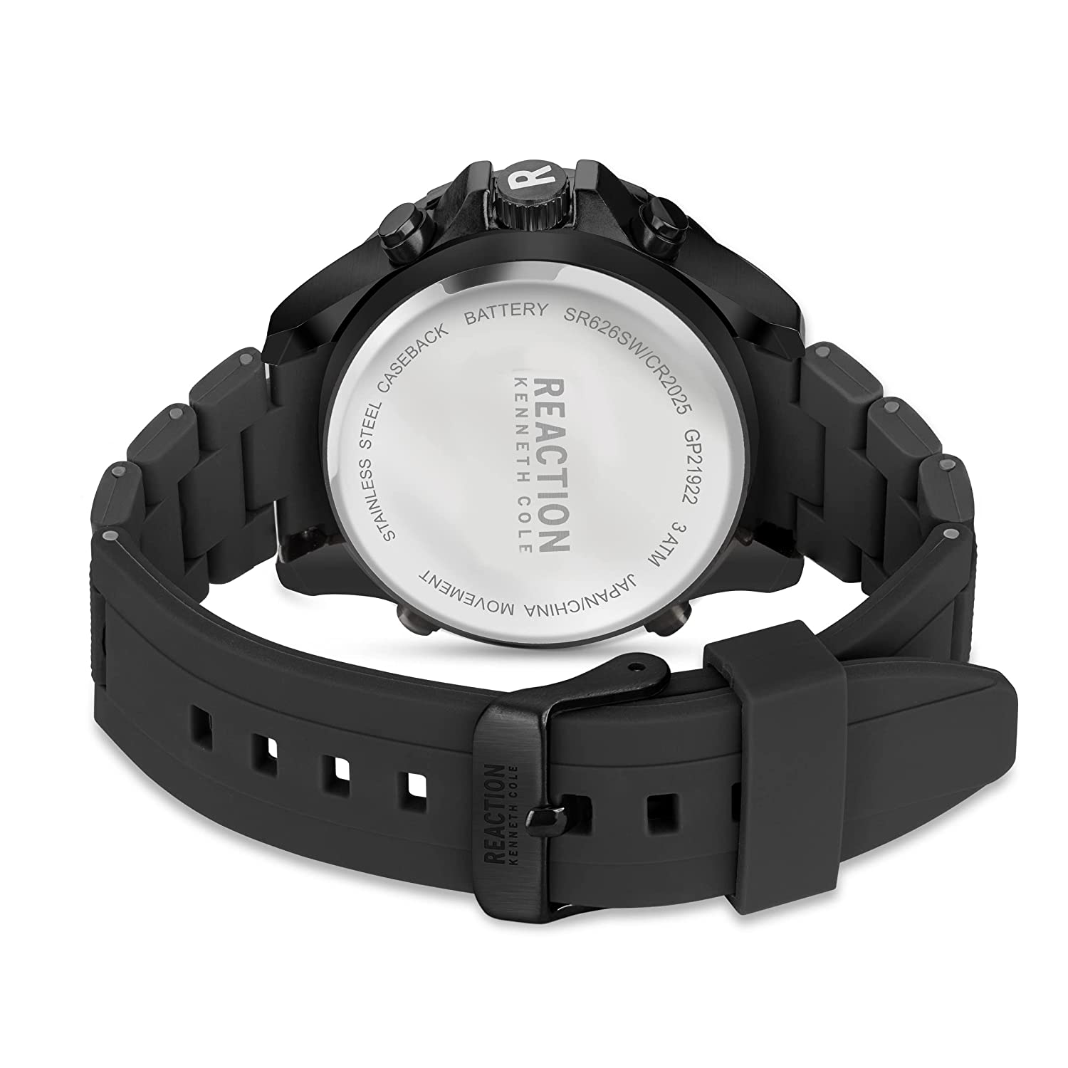 Kenneth Cole Reaction Analog Digital Men Black TPU BAND Mario KRWGP2192201