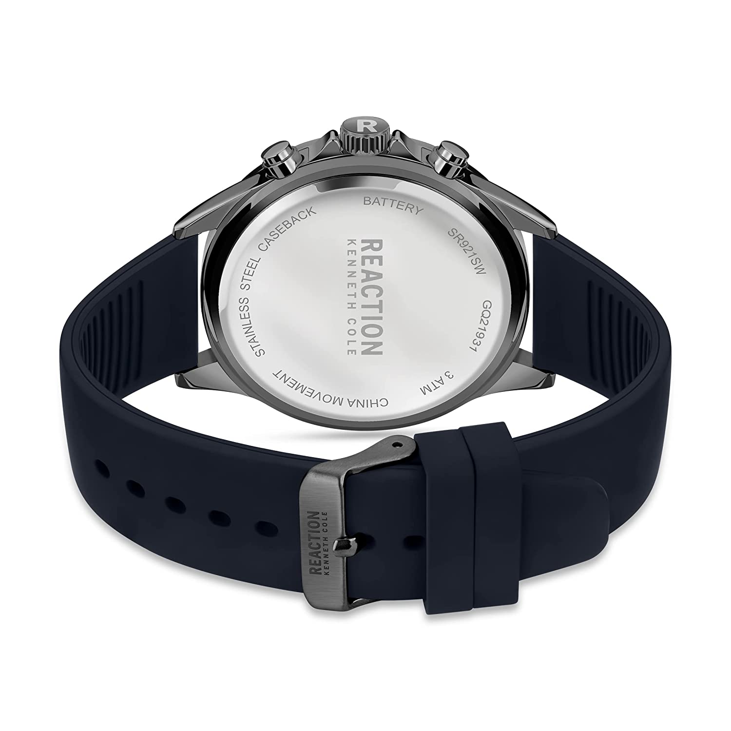 Kenneth Cole Reaction Chrono Men Blue Silicon Strap Zenith KRWGQ2193102