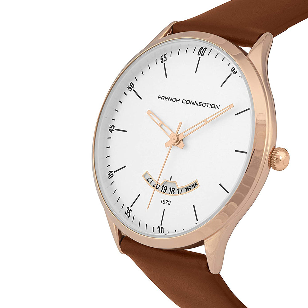 French Connection Analog Silver Dial Men's Watch-FC143T