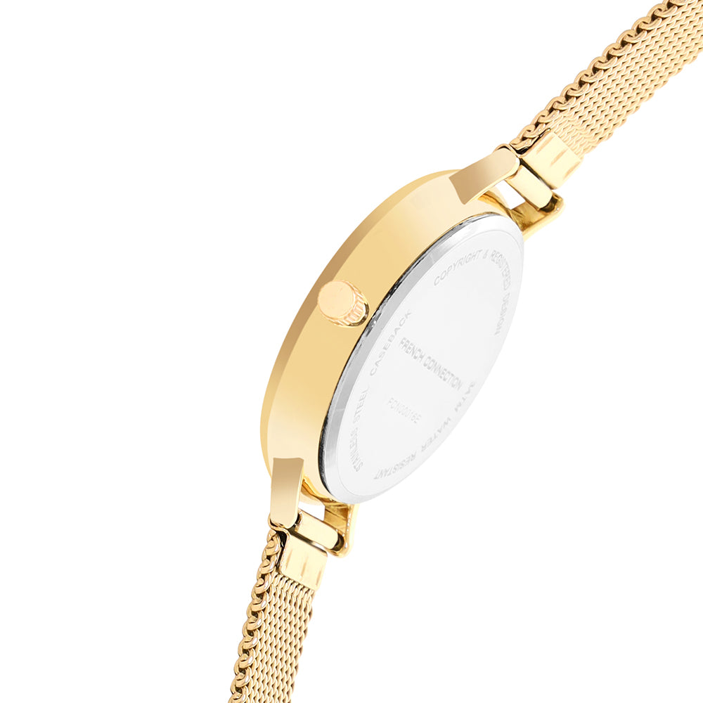 French Connection Rose Gold Dial Women's Watch-FCN00016E